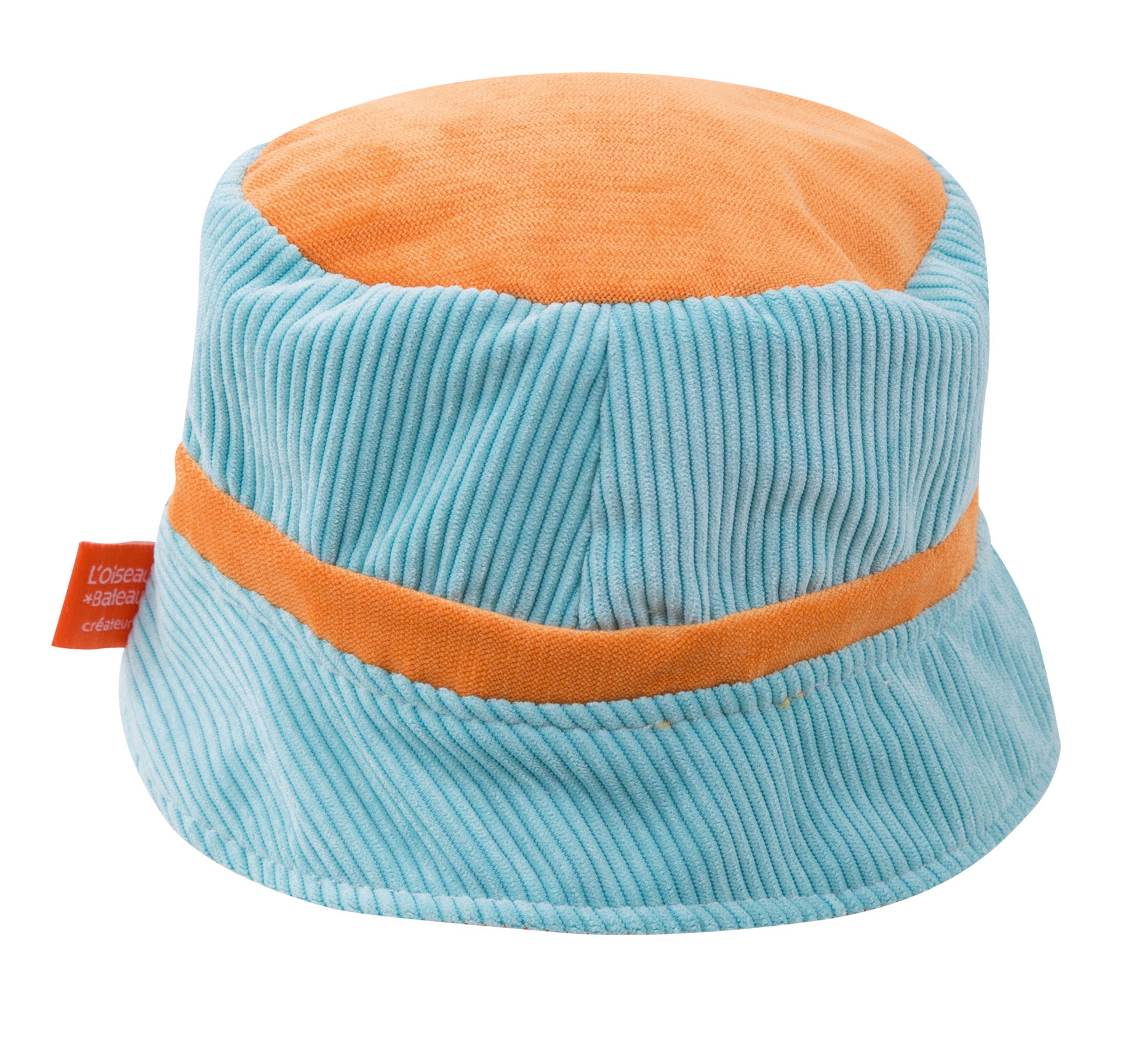 Turquoise and Orange children's hat