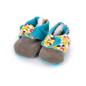 Baby slippers - Lichen