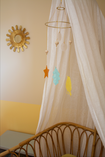 Decorative mobile for children - Mother-of-pearl and Star