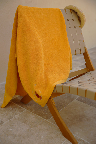 Personalized children's towel 100x100 - Saffron lion