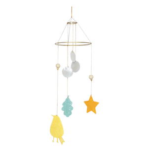 Decorative mobile for children - Mother-of-pearl and Star