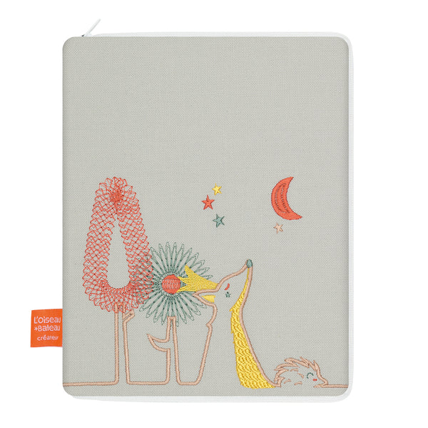 Personalized health book cover – Linen fox