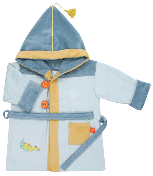 Personalized bathrobe for children - Blue Dragon