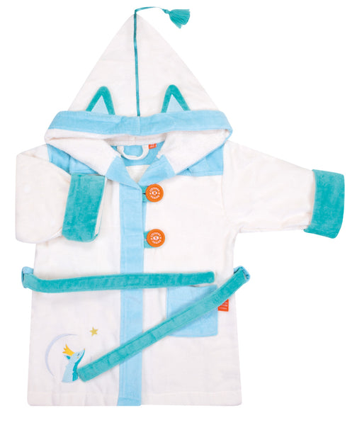 Personalized bathrobe for children - Ecru Fox