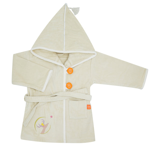 Personalized bathrobe for children - Suede Lin