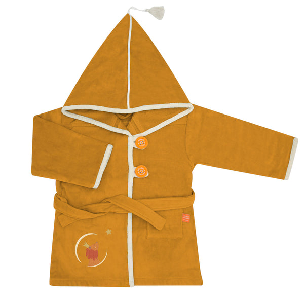 Personalized bathrobe for children - Lion Saffron