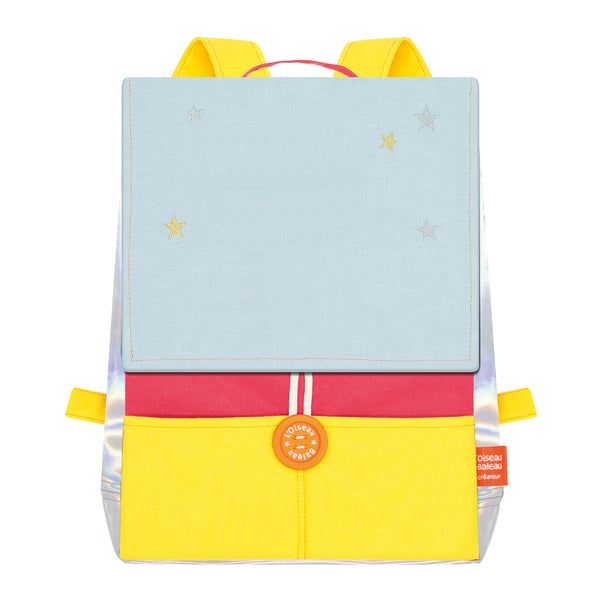 Personalized Astro children's backpack - Grenadine and Sky