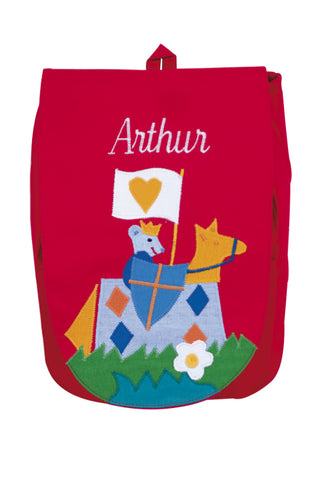Personalized children's backpack - The Knight