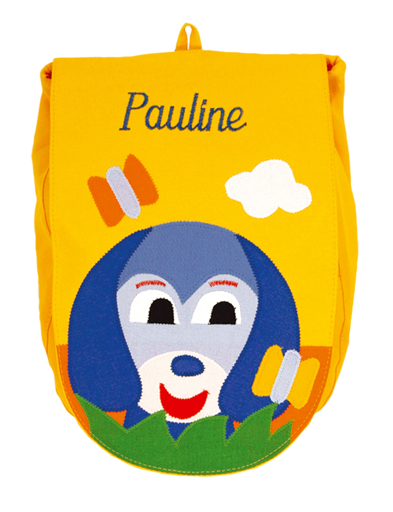Personalized children's backpack - The Yellow Dog