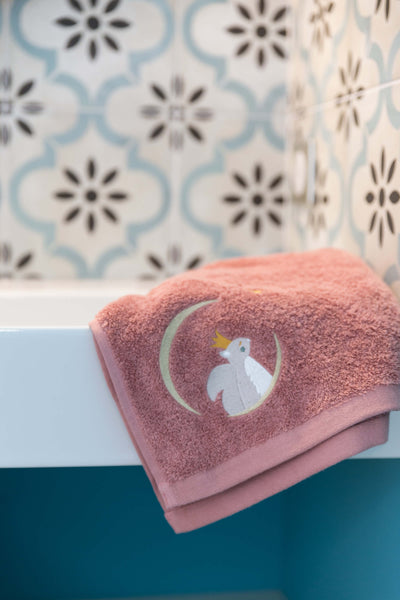 Personalized children's towel 100x100 - Marsala squirrel