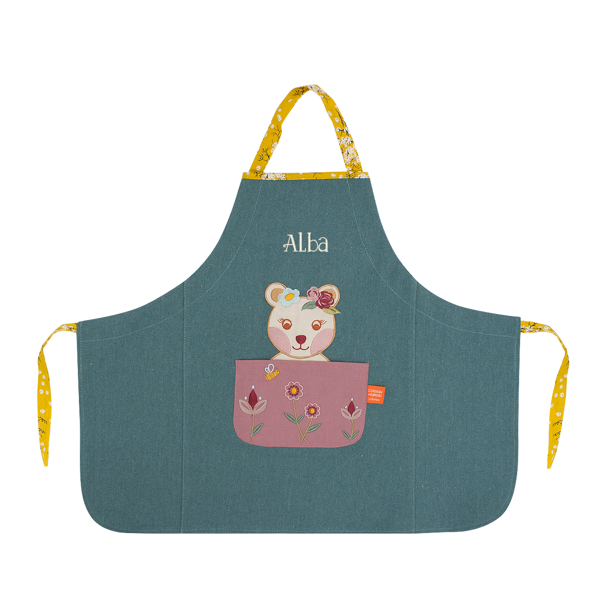 Personalized apron for children - Madame Ourse