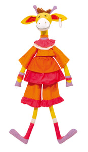 Fabric doll - Z'azimaux - Yellow giraffe