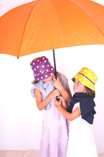 Children's rain hat - Plum