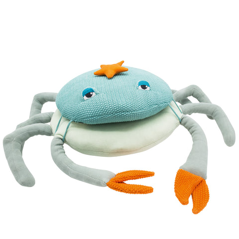 Large Crab Cushion - Turquoise