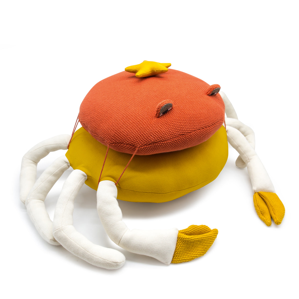 Large Crab Cushion - Coral