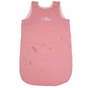 Personalized baby sleeping bag - Old Pink