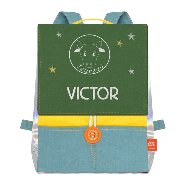 Personalized Astro children's backpack - Mustard and Moss