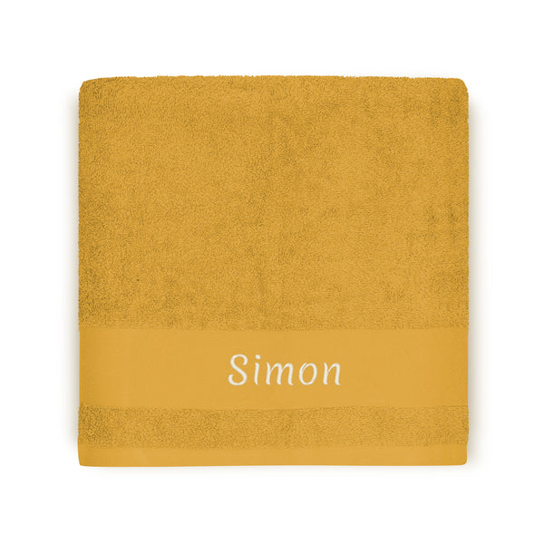 Personalized children's towel - Lion Saffron