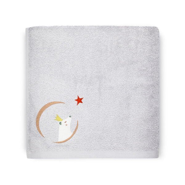Personalized children's towel - Gray Bear