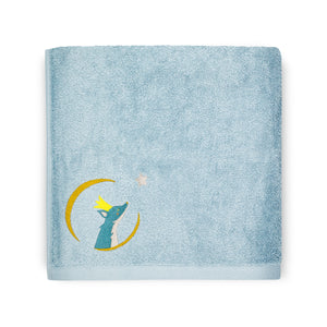 Personalized children's towel - Blue Fox