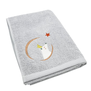 Personalized children's towel 50x100 - Gray bear