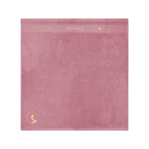 Personalized children's towel 100x100 - Old pink swan