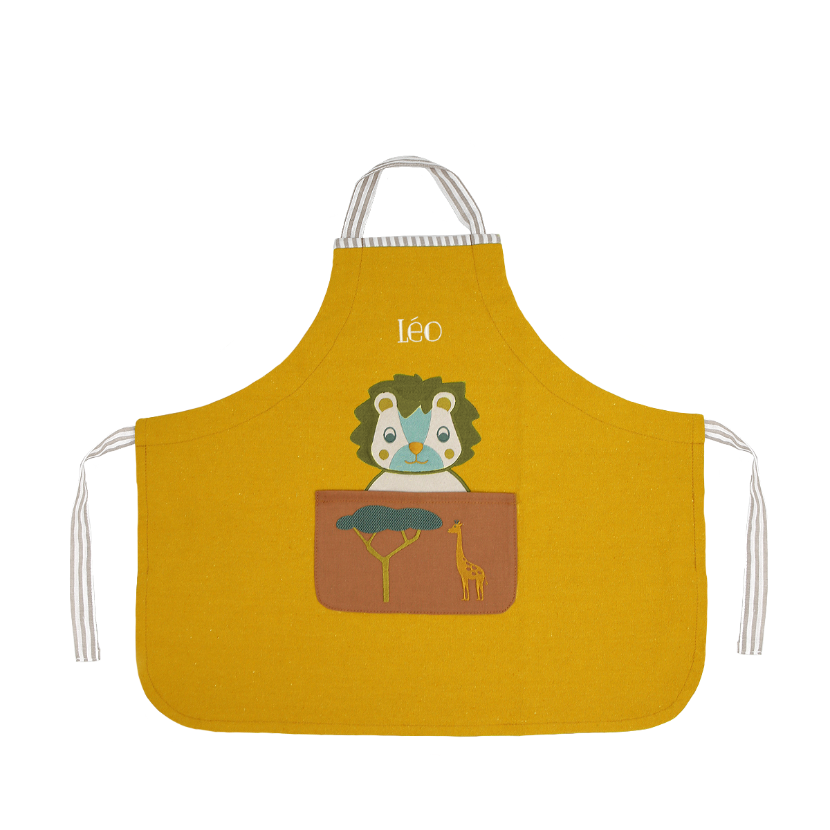Personalized apron for children - Lion Criquet