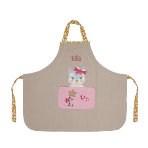 Personalized apron for children - Madame Cat