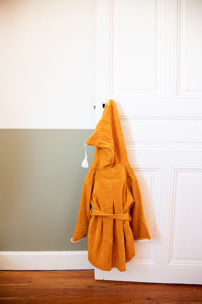Personalized bathrobe for children - Lion Saffron
