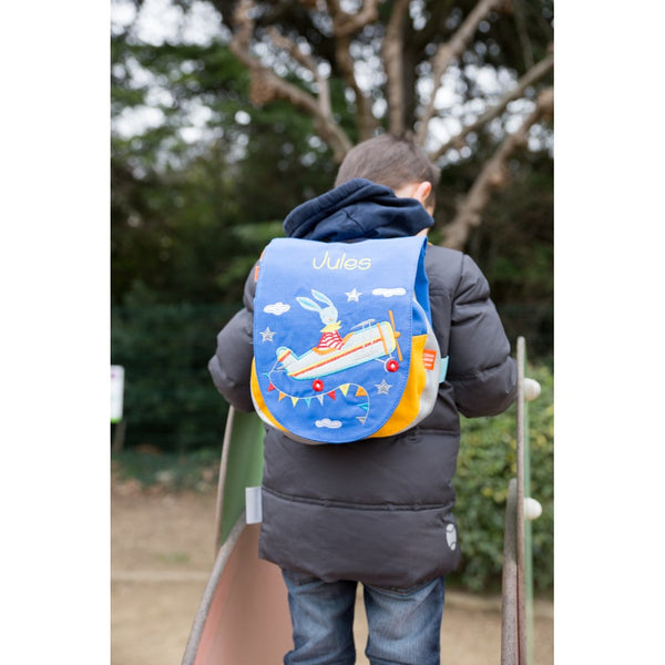 Personalized children's backpack - Lapin Voltige